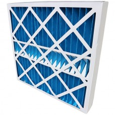 High capacity pleated panel filters